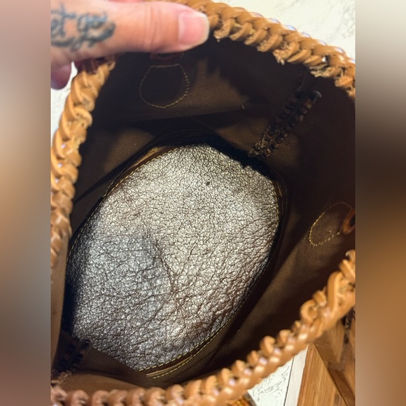 Vintage LV Bucket Bag Revamped Fringe Boho Western - Picture 7 of 9